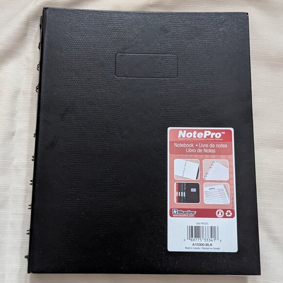 Blueline NotePro Professional Notebook 11x8.5-Inch 300 Pages Black (A10300.BLK) - Picture 2 of 6